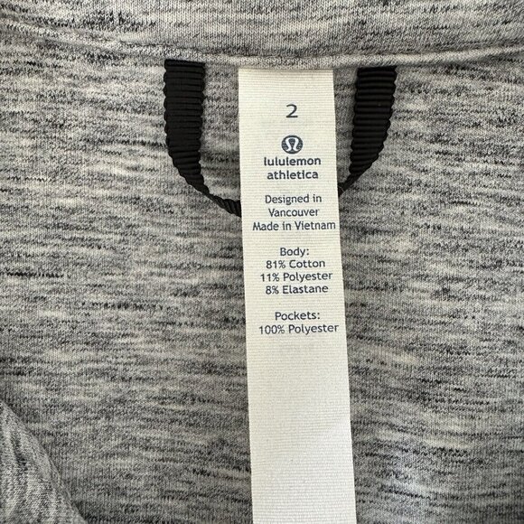 Lululemon Jacket Going Places Full Zip Size 2 Gray - Picture 6 of 10